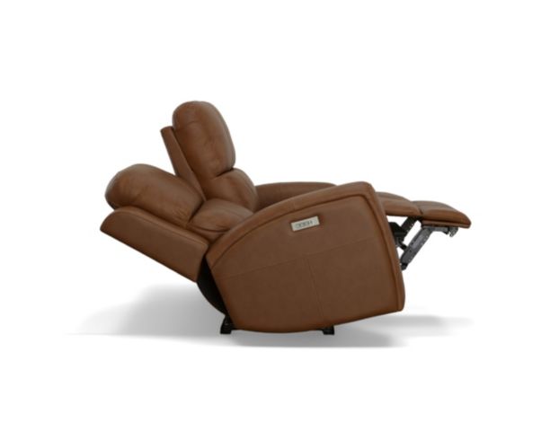 Flexsteel Linden Caramel Leather Power Reclining Loveseat large image number 5