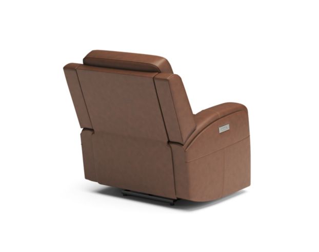 Flexsteel Linden Caramel Leather Power Recliner large image number 5