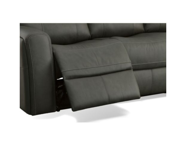 Flexsteel Linden Charcoal Leather Power Reclining Sofa large image number 8