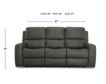 Flexsteel Linden Charcoal Leather Power Reclining Sofa small image number 11