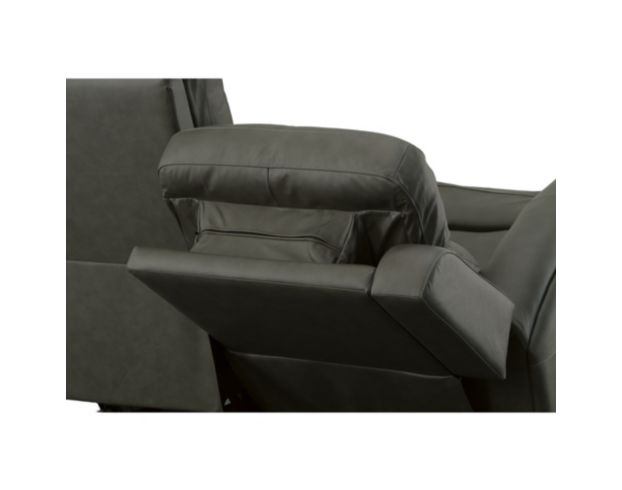 Flexsteel Linden Charcoal Leather Power Reclining Loveseat large image number 6