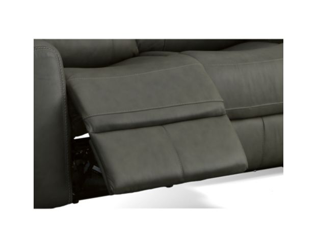 Flexsteel Linden Charcoal Leather Power Reclining Loveseat large image number 7