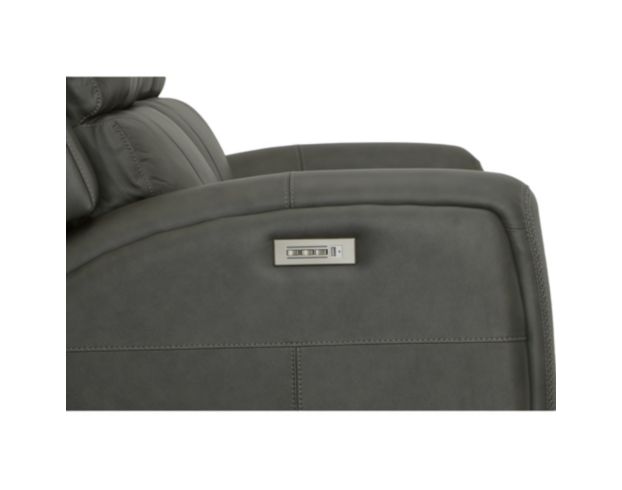 Flexsteel Linden Charcoal Leather Power Reclining Loveseat large image number 9