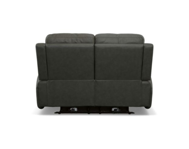 Flexsteel Linden Charcoal Leather Power Reclining Loveseat large image number 10