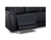 Flexsteel Grant Blue Leather Power Reclining Sofa with Drop Down Tray small image number 5