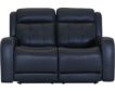 Flexsteel Grant Blue Leather Power Loveseat small image number 1
