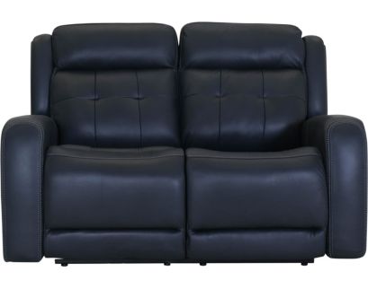 Flexsteel Grant Blue Leather Power Reclining Loveseat