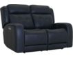 Flexsteel Grant Blue Leather Power Loveseat small image number 2