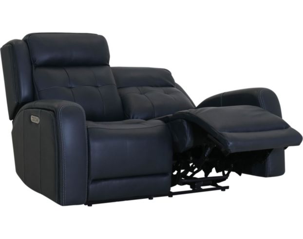 Flexsteel Grant Blue Leather Power Loveseat large image number 3