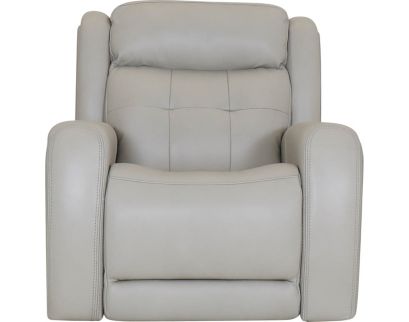 Flexsteel Grant Cream Leather Power Glider Recliner