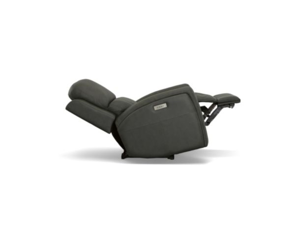 Flexsteel Linden Charcoal Leather Power Recliner large image number 4