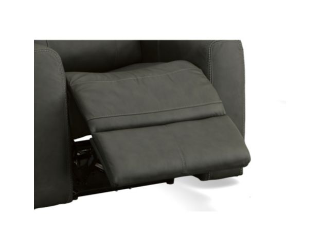 Flexsteel Linden Charcoal Leather Power Recliner large image number 6