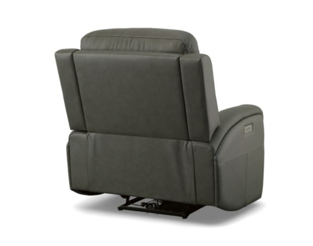 Flexsteel Linden Charcoal Leather Power Recliner large image number 9