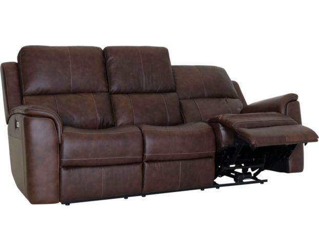 Flexsteel Henry Brown Leather Power Recline Sofa large image number 3