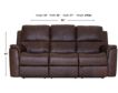 Flexsteel Henry Brown Leather Power Reclining Sofa small image number 4
