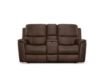 Flexsteel Industries Inc Henry Burnt Umber Leather Power Reclining Loveseat with Console small image number 1