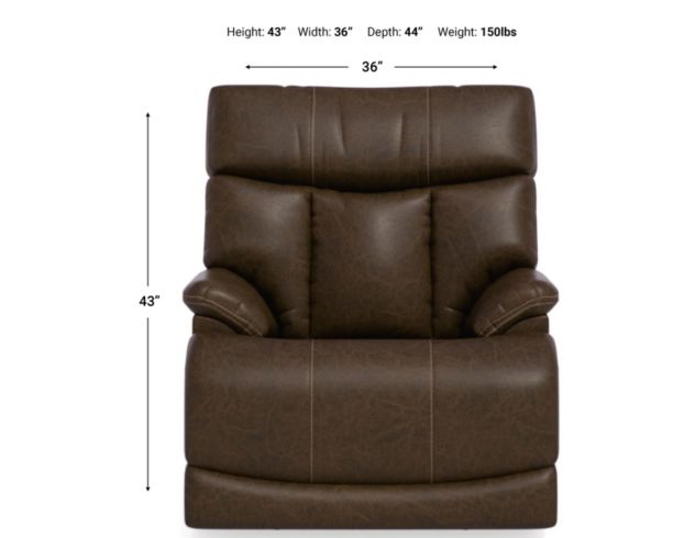 Flexsteel Clive Power Headrest and Lumbar Lift Recliner large image number 4