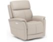 Flexsteel View Dove 100% Leather Power Swivel Recliner small image number 2