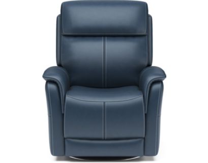 Flexsteel View Ocean Genuine Leather Power Swivel Recliner