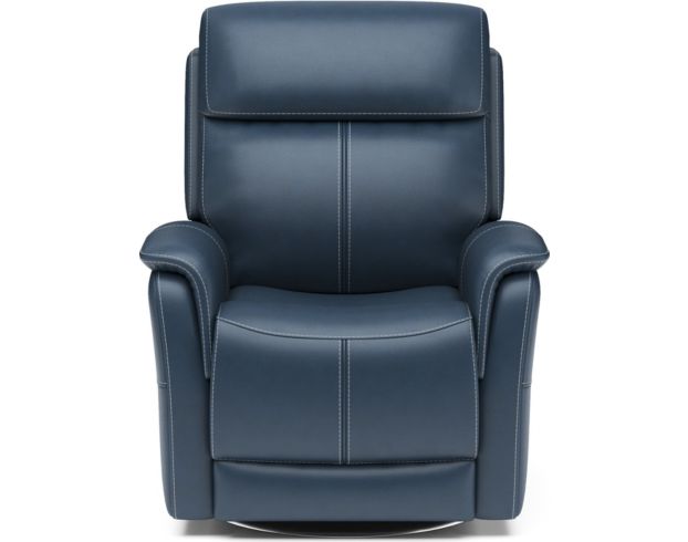 Flexsteel View Ocean Genuine Leather Power Swivel Recliner large image number 1