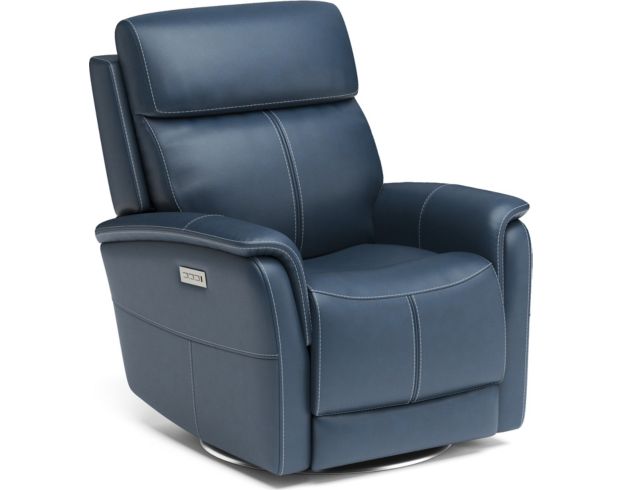 Flexsteel View Ocean 100 Leather Power Swivel Recliner