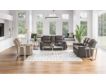 Flexsteel Cade Brown Leather Power Headrest Lumbar Sofa small image number 4