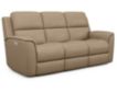 Flexsteel Henry Wheat Leather Power Reclining Lumbar Sofa small image number 2