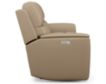 Flexsteel Henry Wheat Leather Power Reclining Lumbar Sofa small image number 3