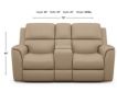 Flexsteel Henry Wheat Leather Power Console Loveseat small image number 4