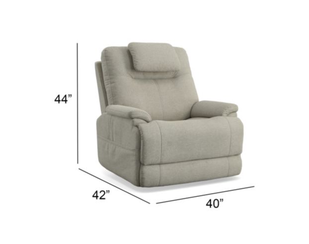 Flexsteel Zecliner Model 1 Dove Power Lift Recliner large image number 13