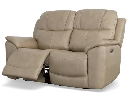 Flexsteel Crew Pebble Power Reclining Loveseat