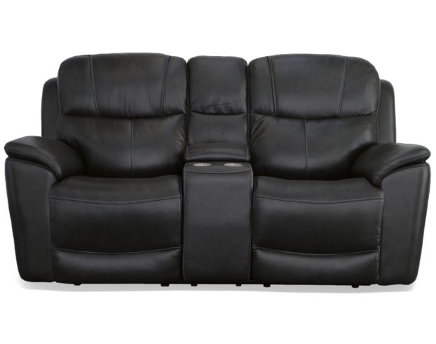 Flexsteel Crew Raven Power Reclining Loveseat with Console large image number 1