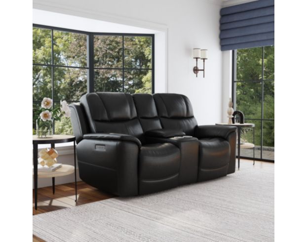 Flexsteel Crew Raven Power Reclining Loveseat with Console large image number 10