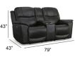 Flexsteel Crew Raven Power Reclining Loveseat with Console small image number 11