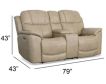Flexsteel Crew Pebble Power Reclining Loveseat with Console small image number 11