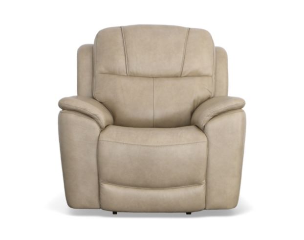 Flexsteel Crew Pebble Leather Power Recliner large image number 1