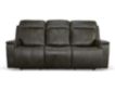 Flexsteel Odell Gray Leather Power Reclining Sofa small image number 1