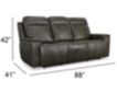 Flexsteel Odell Gray Leather Power Reclining Sofa small image number 11