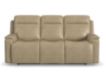 Flexsteel Odell Stone Leather Power Reclining Sofa small image number 1