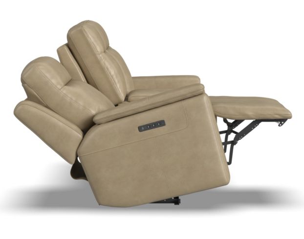 Flexsteel Odell Stone Power Reclining Loveseat with Console large image number 4