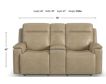 Flexsteel Odell Stone Power Reclining Loveseat with Console small image number 8