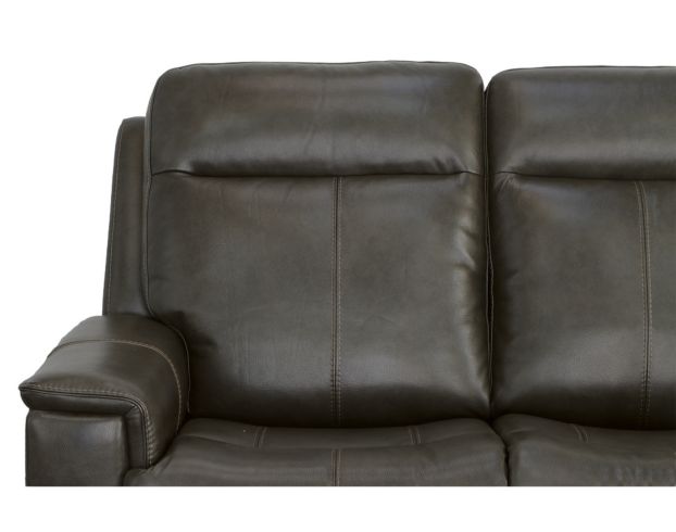 Flexsteel Odell Gray Leather Power Reclining Loveseat large image number 4