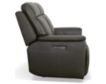 Flexsteel Odell Gray Leather Power Reclining Loveseat small image number 6