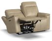 Flexsteel Odell Stone Leather Power Reclining Loveseat small image number 3