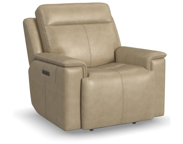 Flexsteel Odell Stone Leather Power Recliner large image number 2