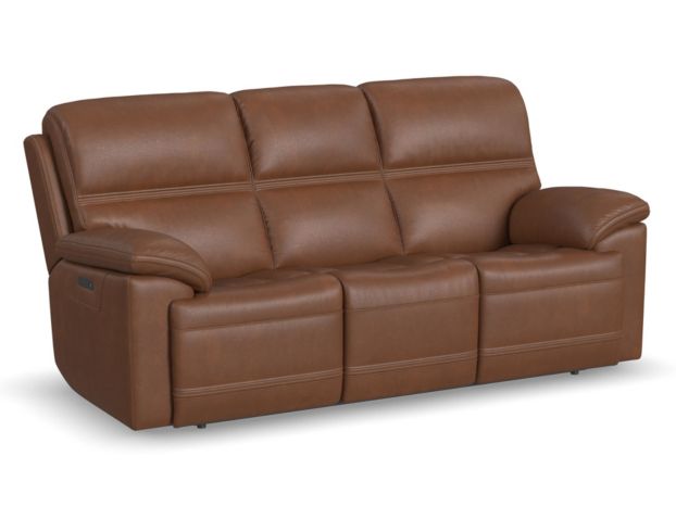 Flexsteel Jackson Whiskey Leather Power Reclining Sofa large image number 2