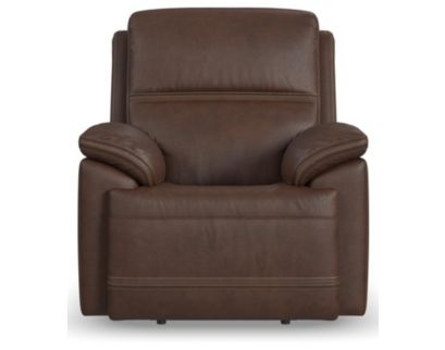 Flexsteel Jackson Dark Brown Leather Power Recliner