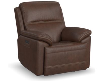 Flexsteel Jackson Dark Brown Leather Power Recliner