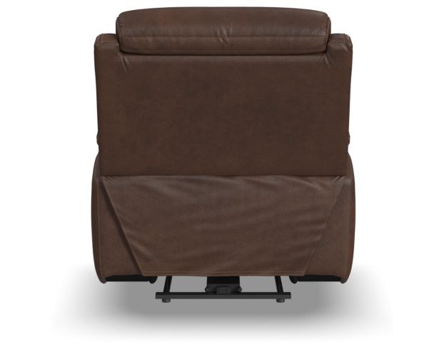 Flexsteel Jackson Brown Leather Power Recliner large image number 6