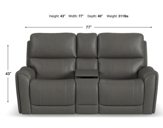 Flexsteel Carter Power Reclining Loveseat with Console large image number 10
